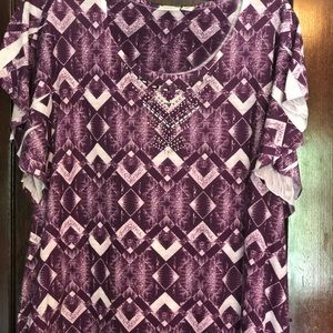 Cato scoop neck summer top